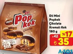 ETİ MİNİ POPKEK ÇİKOLATA KREMALI KEK 180 G